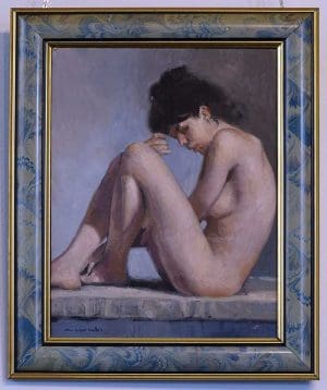 Seated female nude