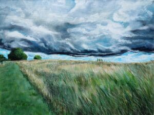 Along The Huntspill Storm - Print