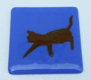 Light Blue Cat Coaster
