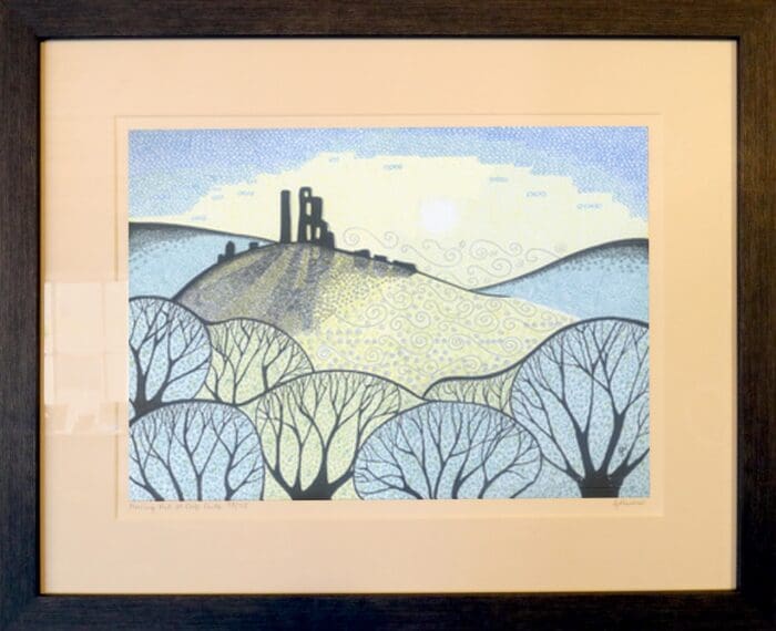 Morning mist at Corfe Castle - Image 2