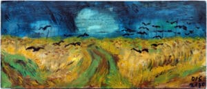 Wheatfield with Crows