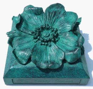 Wild Rose Wall Hanging (Verdigris)