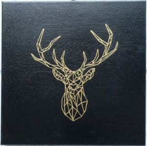 Gold and Black Stag