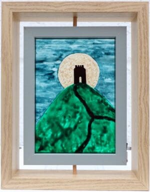 Painted Glass-tonbury Tor