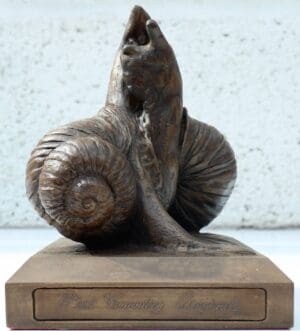 Cold Cast Bronze Snail’s Embrace