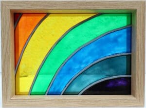 Stained Glass Rainbow (Rectangle)