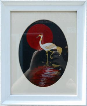 Water Colour Heron 2