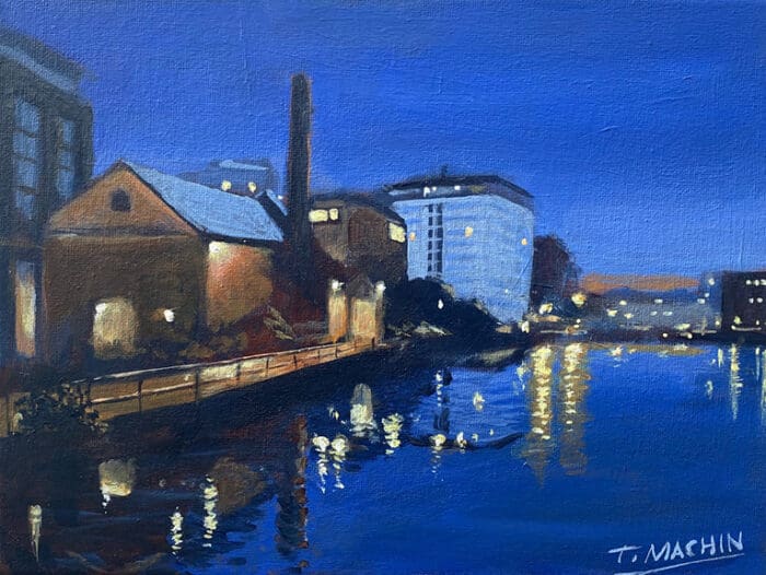 Docks at night