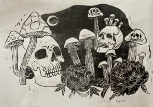 Mushrooms & Skulls
