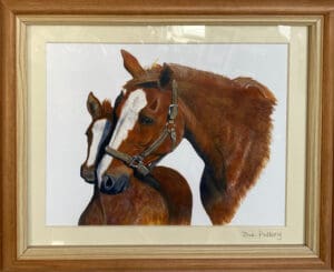 Chestnut Mare & Foal