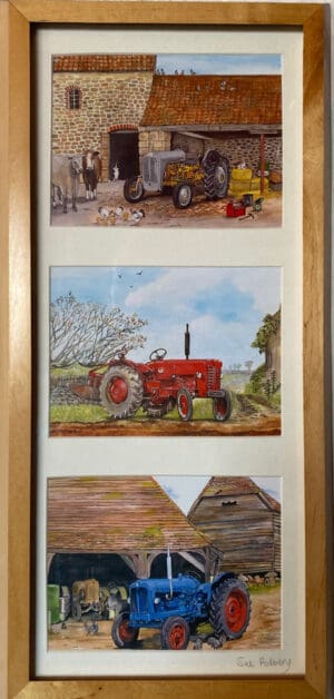 Triple vintage Tractors