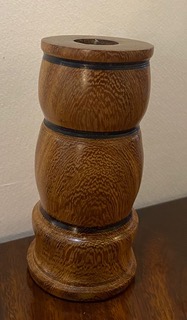 Dark wood Candlestick