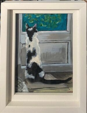 Cat at the door