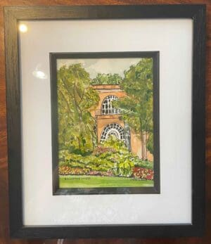 Killerton House (pen & ink wash)